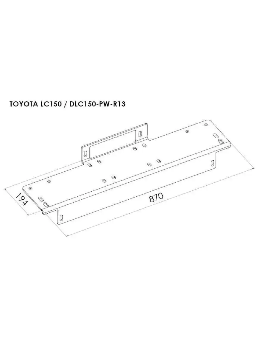 Winch Mounting Plate - Toyota Land Cruiser 150 (2013 - 2017)