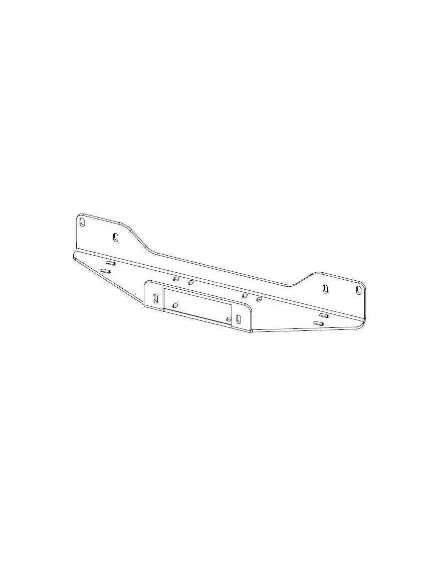 Winch Mounting Plate - Isuzu D-Max (2007 - 2011)