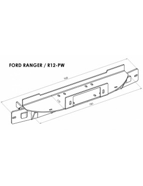 Płyta montażowa wyciągarki - Ford Ranger (2012 - 2016)