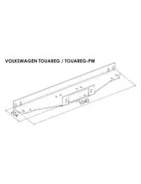 Płyta montażowa wyciągarki - Volkswagen Touareg (2010 -) | Szekla4x4.pl