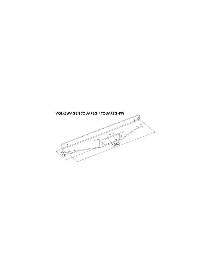 Mounting plate for winch - Volkswagen Touareg (2010 -)