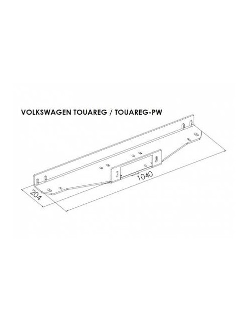 Płyta montażowa wyciągarki - Volkswagen Touareg (2010 -)