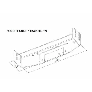 Płyta montażowa wyciągarki - Ford Transit (2006 - 2012) STEELER