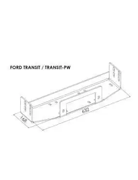 Płyta montażowa wyciągarki - Ford Transit (2006 - 2012) | Szekla4x4.pl