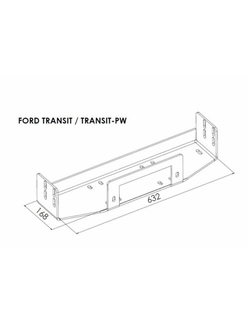 Płyta montażowa wyciągarki - Ford Transit (2006 - 2012)