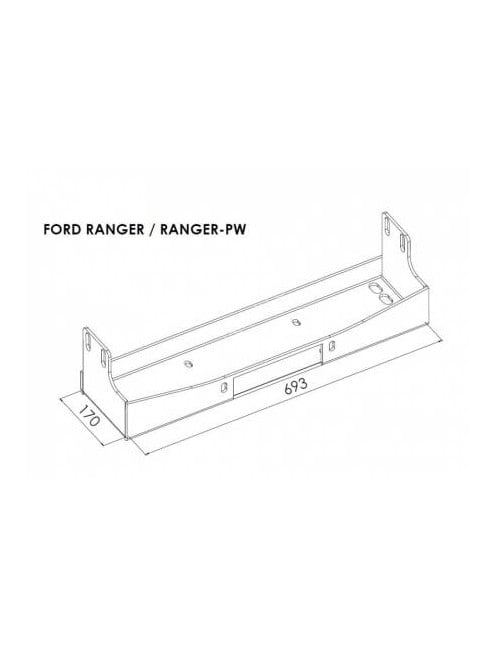 Płyta montażowa wyciągarki - Ford Ranger (2007 - 2012)