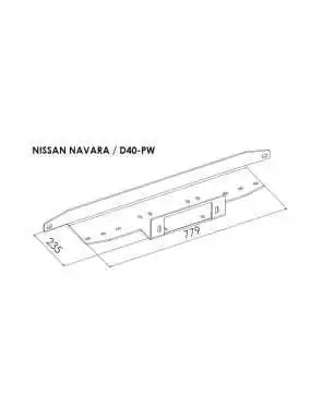 Płyta montażowa wyciągarki - Nissan Navara (2005 - 2010) | Szekla4x4.pl