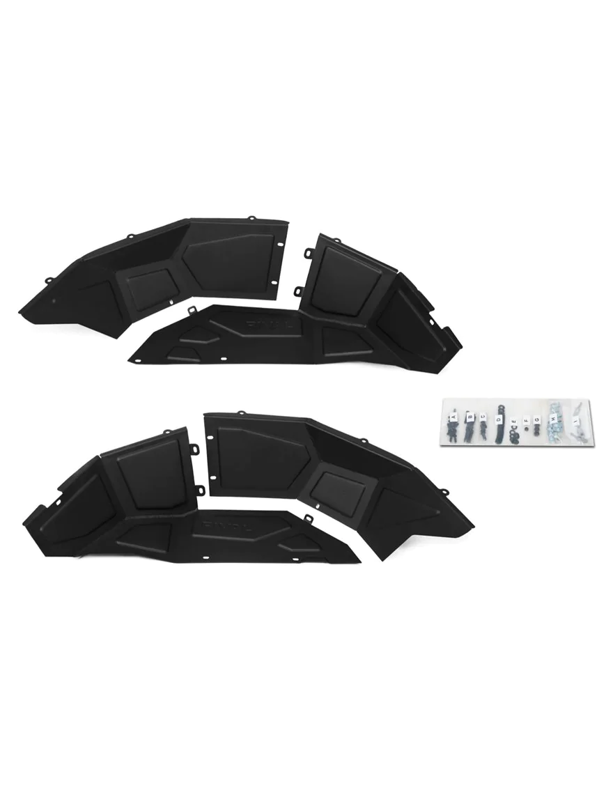 Aluminum Rear Inner Fender Liners Jeep Wrangler JL