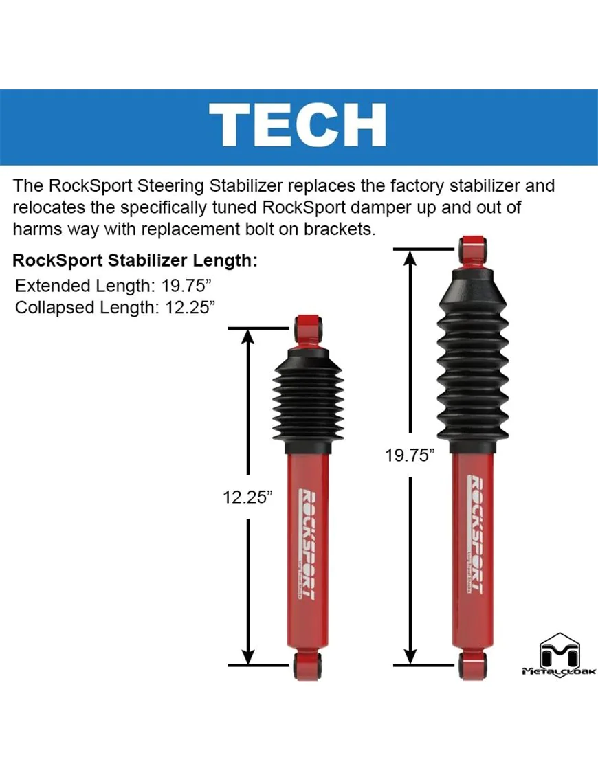 MetalCloak HD Steering System, JK Wrangler, RockSport Edition