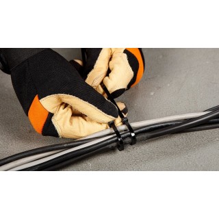 Opaski zaciskowe 4.8 x 370 mm, 75 szt., czarne 01-612 NEO