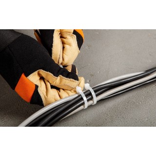 Opaski zaciskowe 7.6 x 500 mm, 75 szt., białe 01-614 NEO