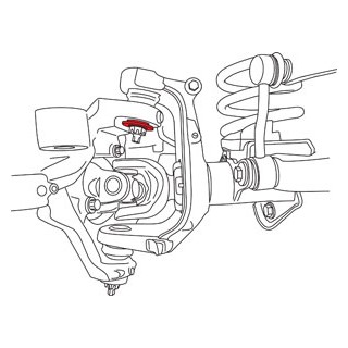 Rękaw tuleja do zmiany kąta pochylenia koła + 0.25° 1/4° Jeep Wrangler JLU JL 