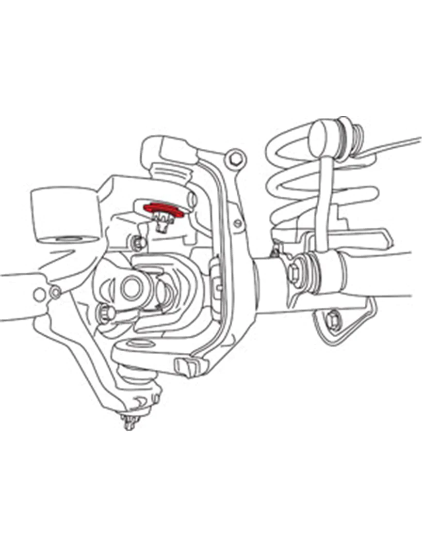 Rękaw tuleja do zmiany kąta pochylenia koła + 0.25° 1/4° Jeep Wrangler JLU JL 