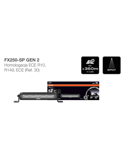 Lightbar FX250-SP GEN 2 Ledbar
