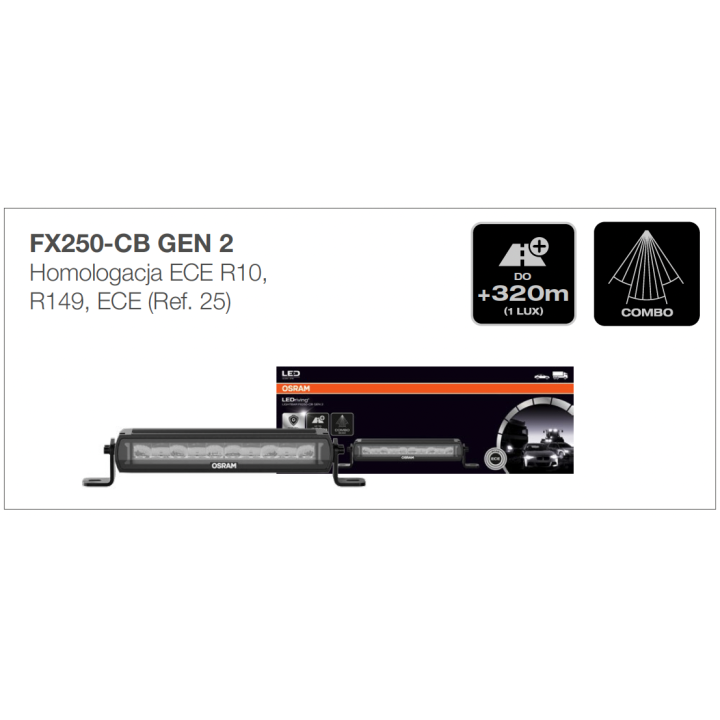 Lightbar FX250-CB GEN 2  Ledbar Osram Panel - ujęcie 8