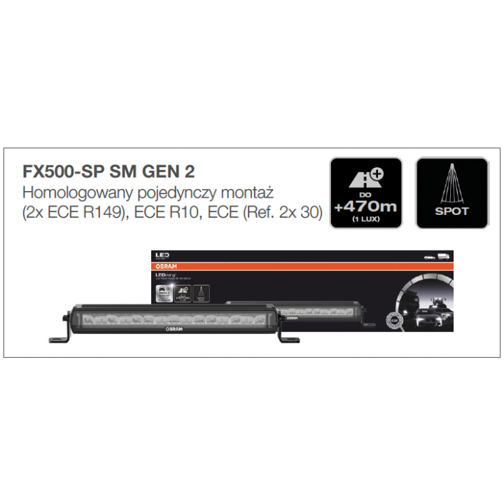 Lightbar FX500-SP SM GEN 2 Ledbar 3930 lm Osram Panel - ujęcie 11