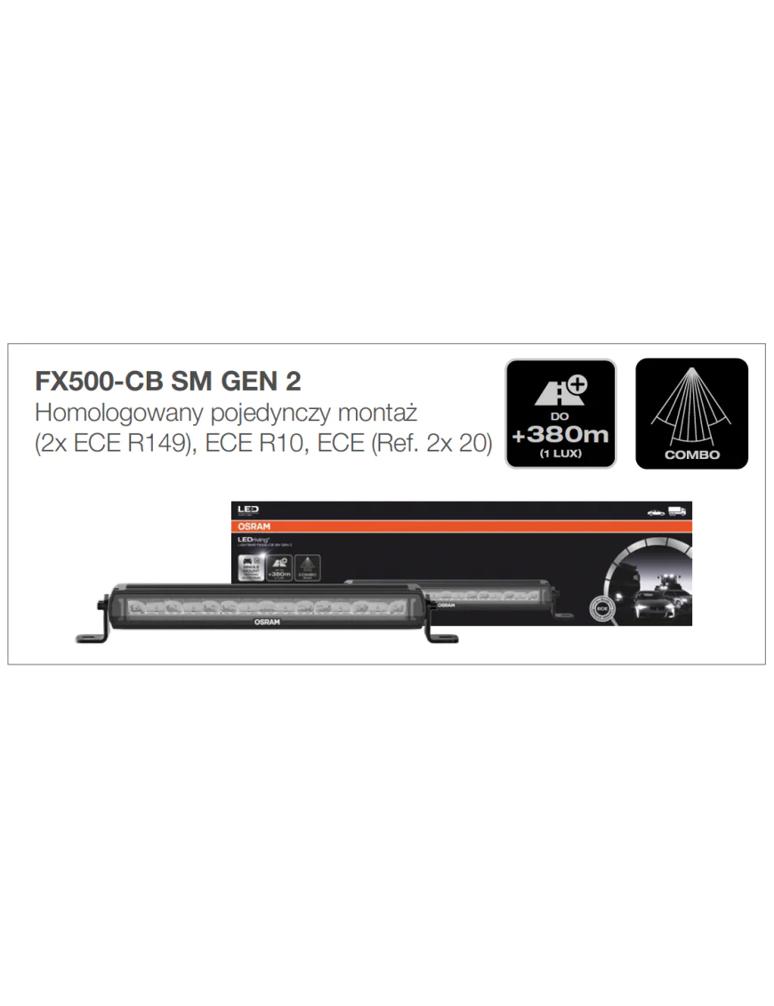 Lightbar FX500-CB SM GEN 2 Panel Led | Szekla4x4.pl