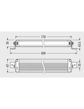 Lightbar VX750-CB SR SM Ledbar Osram PanelTranslated: Lightbar VX750-CB SR SM Ledbar Osram Panel