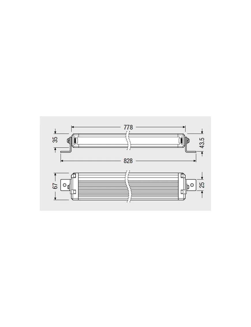 Lightbar VX750-CB SR SM Ledbar Osram PanelTranslated: Lightbar VX750-CB SR SM Ledbar Osram Panel