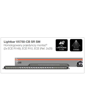 Lightbar VX750-CB SR SM Ledbar Osram PanelTranslated: Lightbar VX750-CB SR SM Ledbar Osram Panel