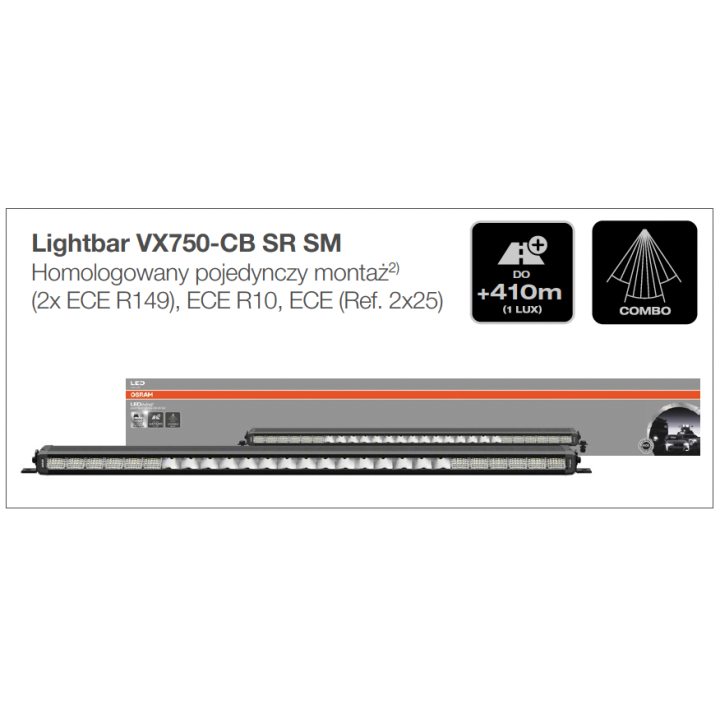 Lightbar VX750-CB SR SM Ledbar Osram Panel - ujęcie 21
