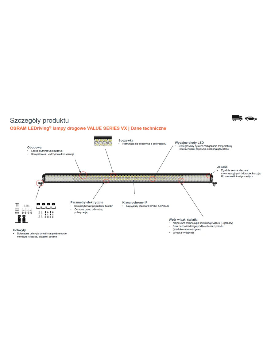 Lightbar VX750-CB SR SM Ledbar Osram PanelTranslated: Lightbar VX750-CB SR SM Ledbar Osram Panel