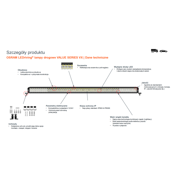 Lightbar VX750-CB SR SM Ledbar Osram Panel - ujęcie 23