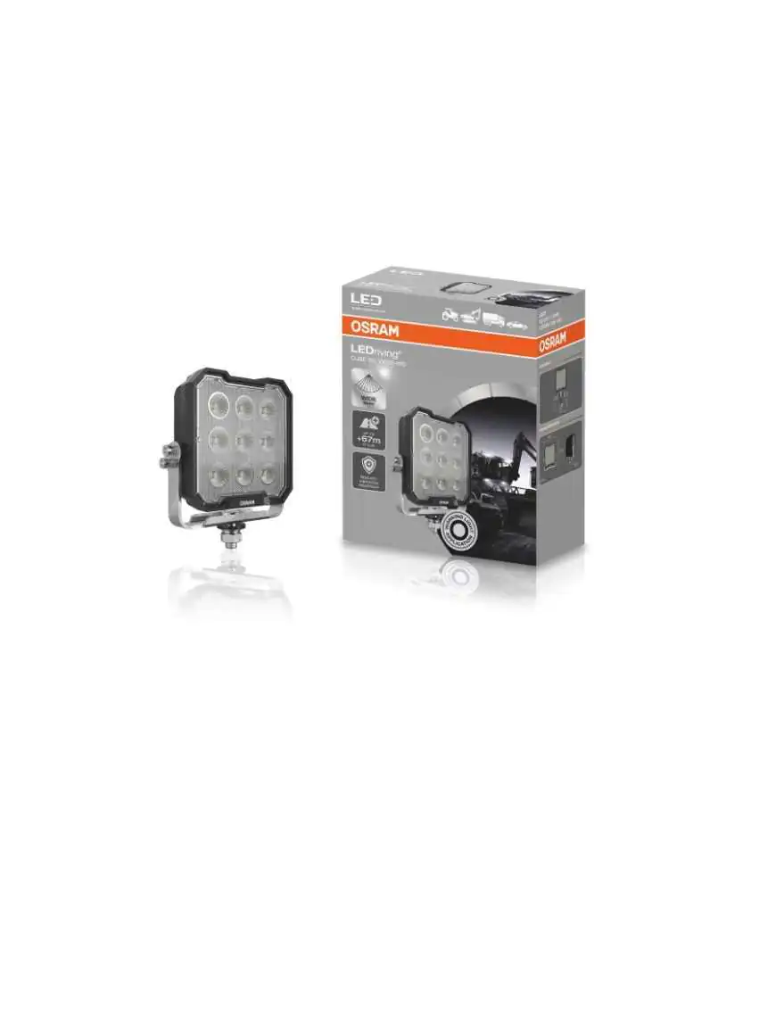 Cube WL VX125-WD  lampa robocza OSRAM Ciągnik Traktor 3000lm | Szekla4x4.pl