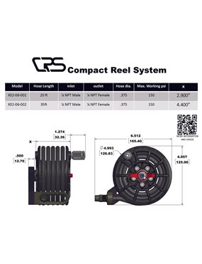 CRS Apex Kompaktowy system bębna na przewód do kompresora