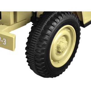 Wojskowe Auto na akumulator Willys + pilot