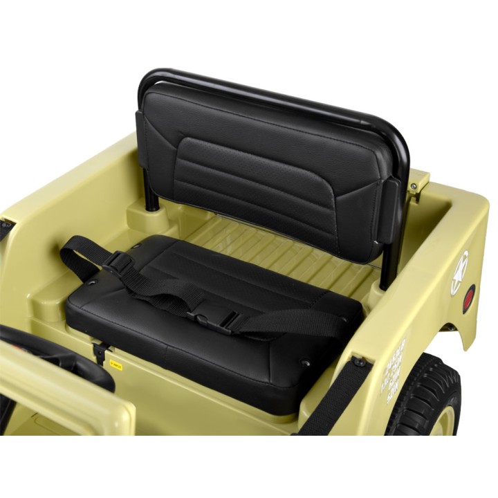 Wojskowe Auto na akumulator Willys + pilot