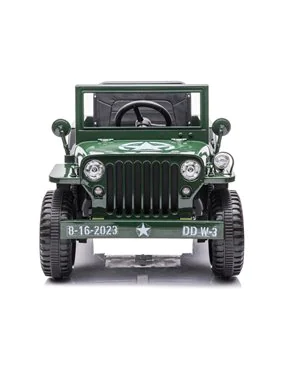 Wojskowe Auto na akumulator Willys + pilot