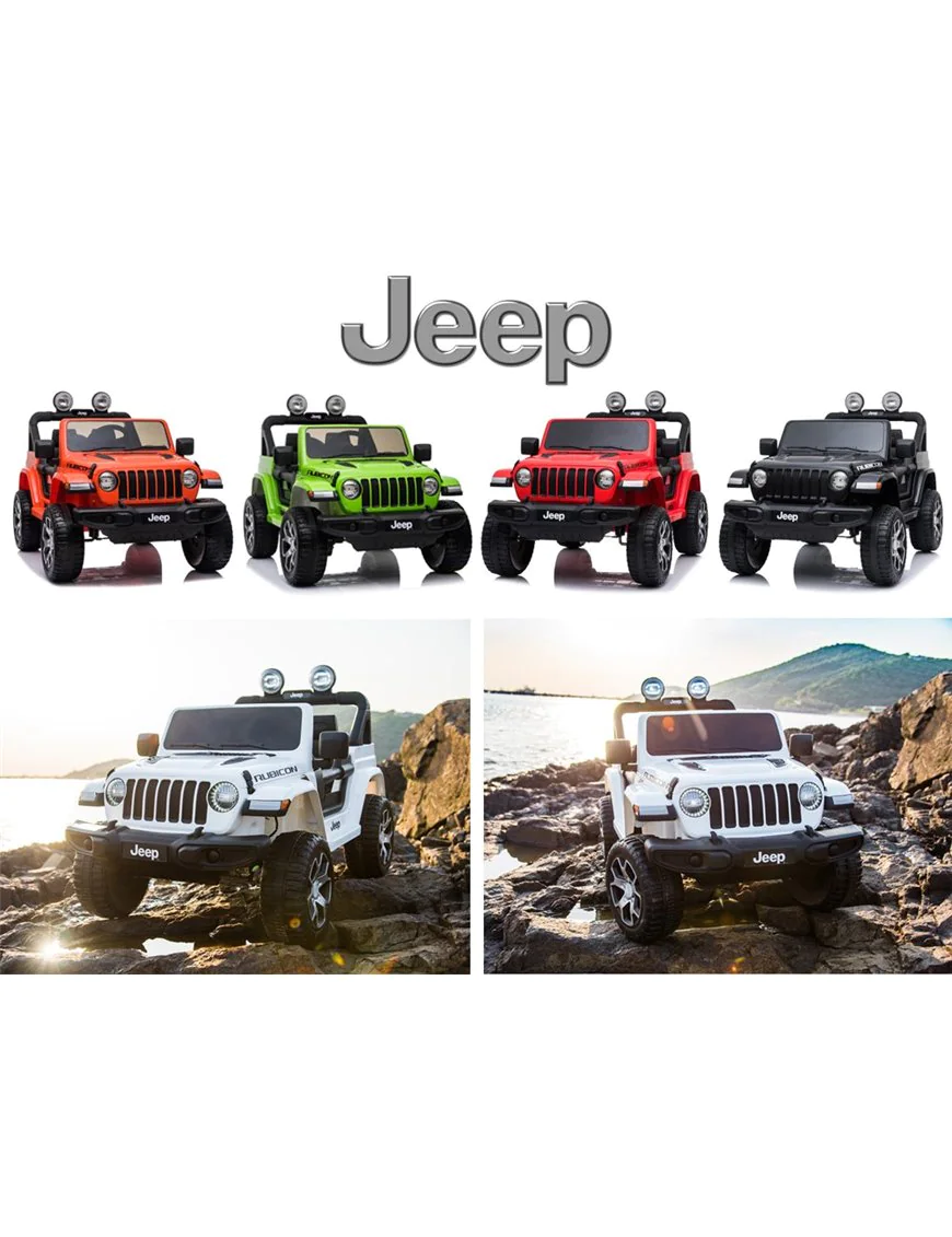 Autko na akumulator Jeep Wrangler Rubicon czarny