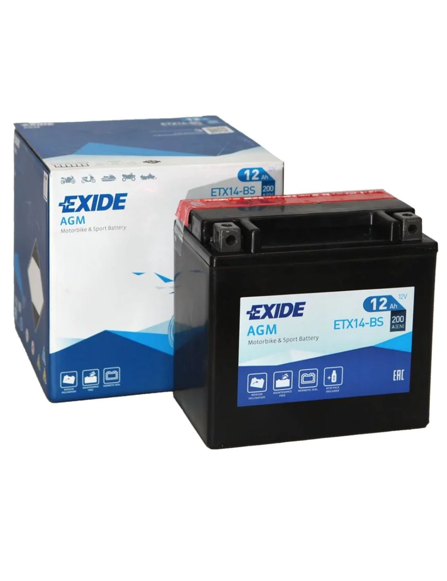 Akumulator AGM Exide 12Ah 200A Jeep Wrangler JL, Grand Cherokee WK2 