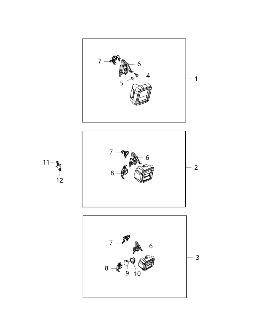 Mopar 68376512AA Bracket-Blind Spot Module