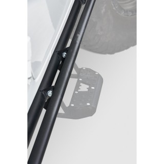 Progi Wrangler JLU WARN 4D Rock Sliders ze stopniami
