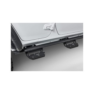 Progi Wrangler JLU WARN 4D Rock Sliders ze stopniami