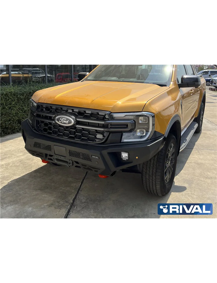 Zderzak aluminiowy Rival 4x4 Ford Ranger Next Gen 2022- w zestawie lampy