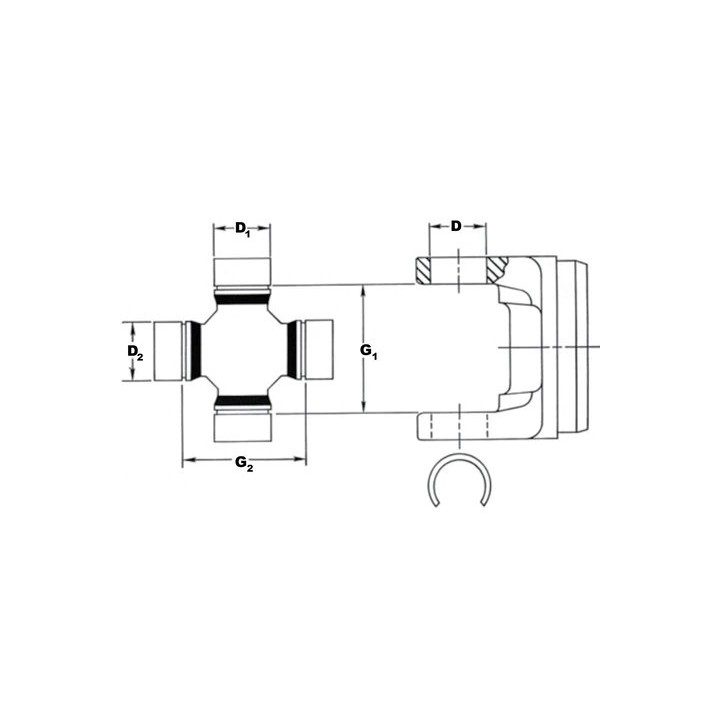 Krzyzak Spicer Wrangler JK JKU półosi 1310 