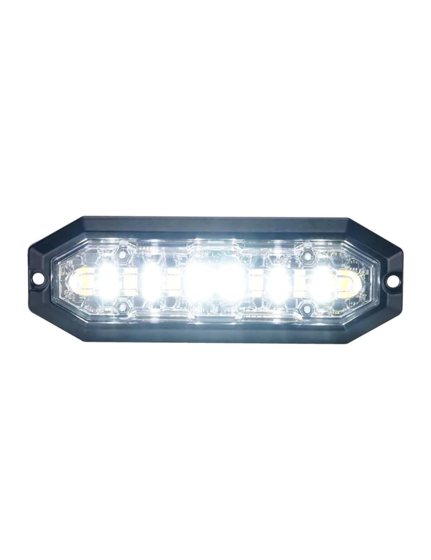 STRANDS LIGHTHEAD 12 LED 12-24V DC 20W AMBER & WHITE LED CLEAR LENS