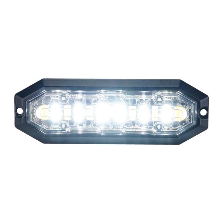 STRANDS LIGHTHEAD 12 LED 12-24V DC 20W AMBER & WHITE LED CLEAR LENS