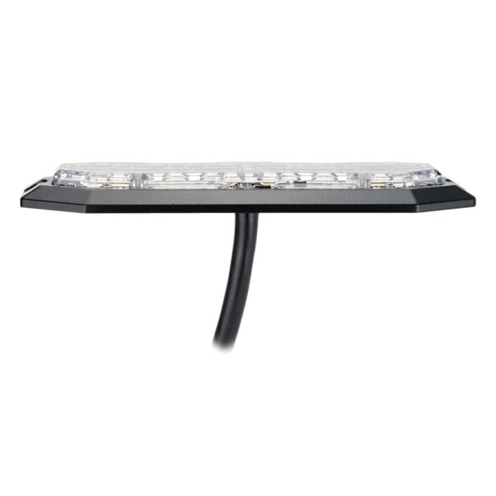 STRANDS LIGHTHEAD 12 LED 12-24V DC 20W AMBER & WHITE LED CLEAR LENS