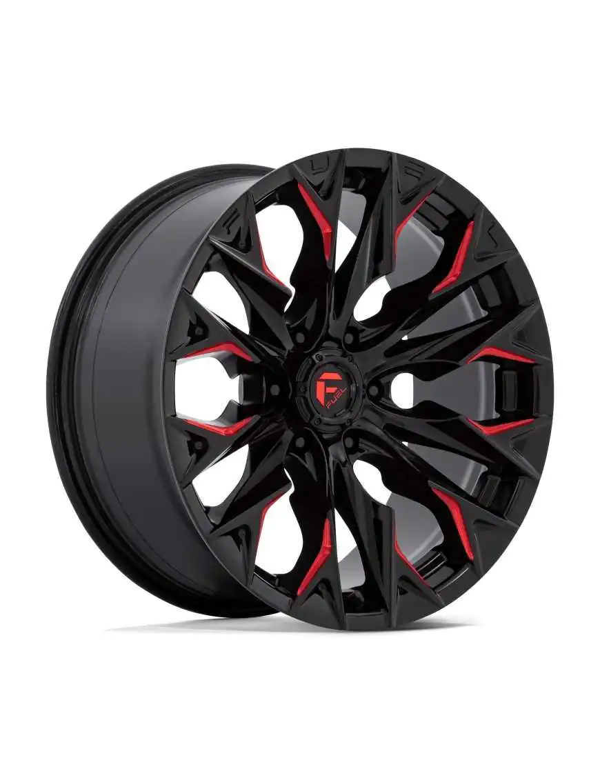 Felga aluminiowa D823 Flame Gloss Black Milled W/ Candy RED Fuel