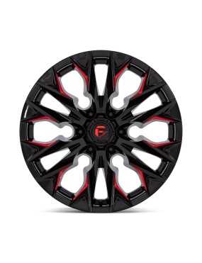 Felga aluminiowa D823 Flame Gloss Black Milled W/ Candy RED Fuel