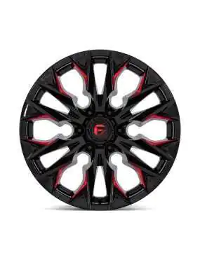 Felga aluminiowa D823 Flame Gloss Black Milled W/ Candy RED Fuel