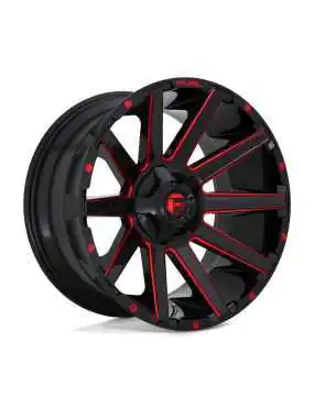 Felga aluminiowa D643 Contra Gloss Black RED Tinted Clear Fuel