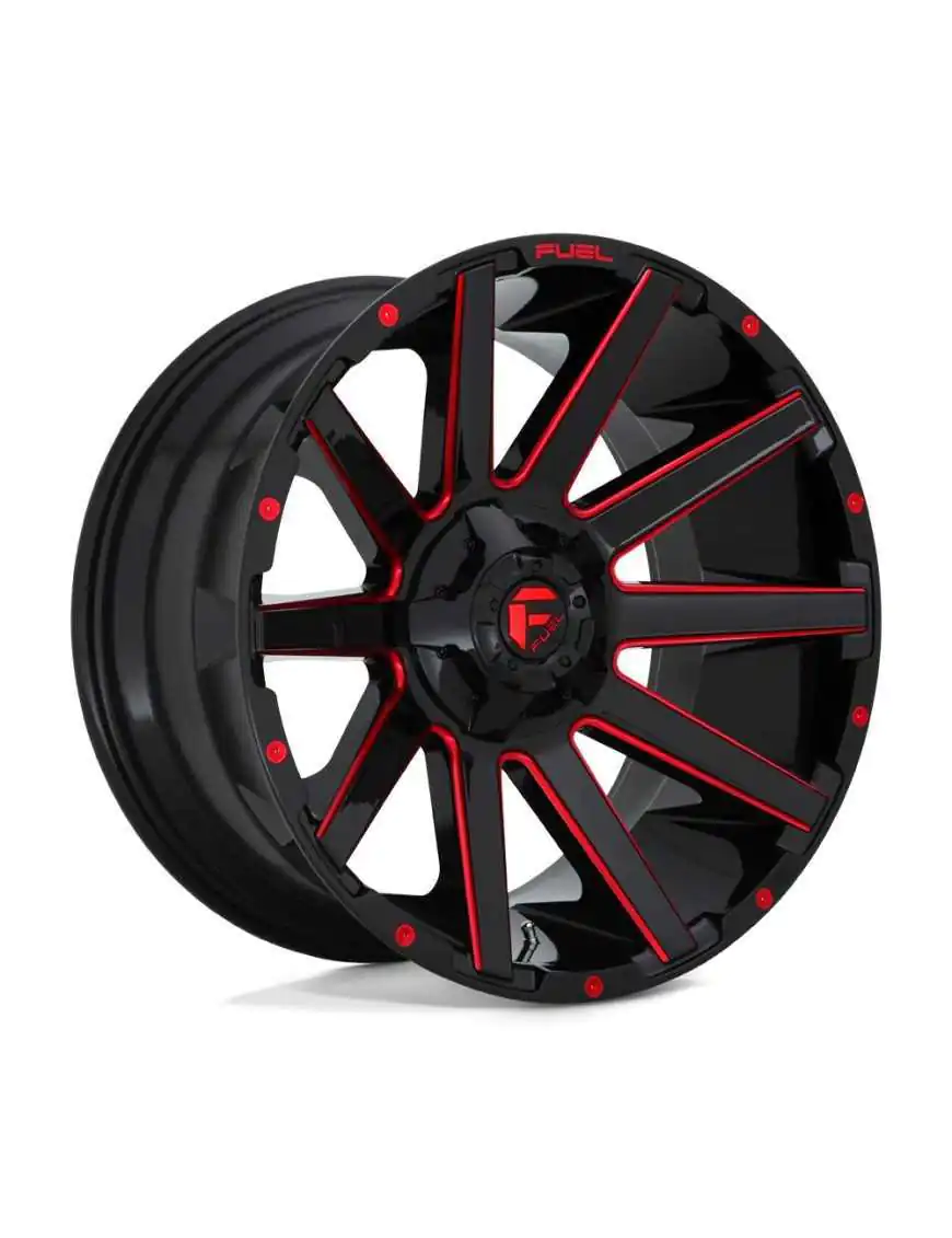 Felga aluminiowa D643 Contra Gloss Black RED Tinted Clear Fuel