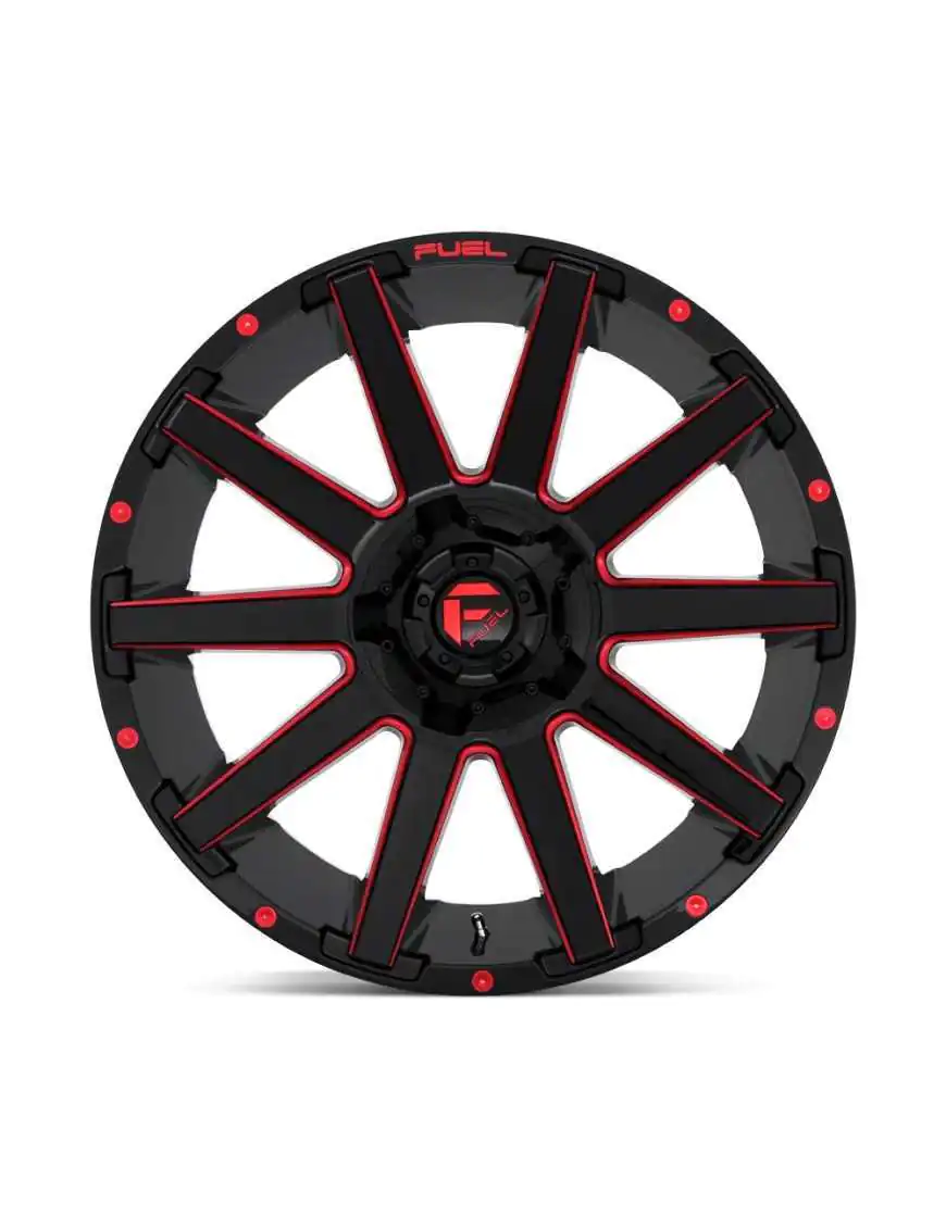 Felga aluminiowa D643 Contra Gloss Black RED Tinted Clear Fuel