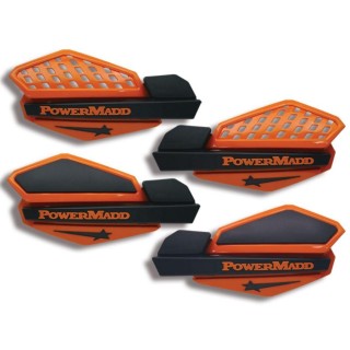 Osłony na dłonie POWERMADD BLACK/ORANGE