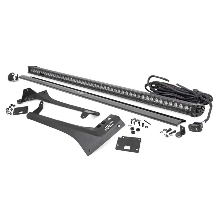 Listwa LED 50" white DRL z mocowaniem nad przednią szybę Rough Country Black Series